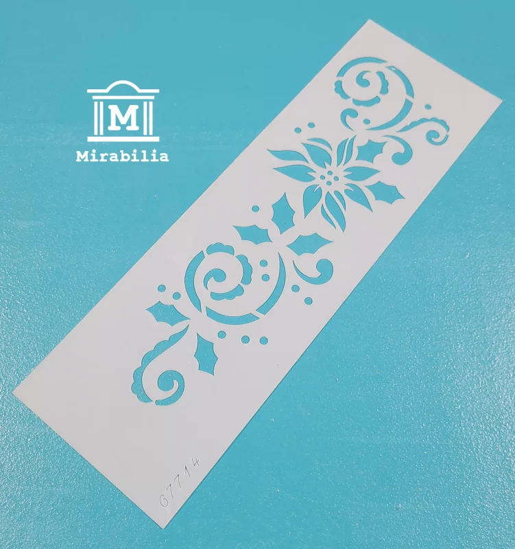STENCIL GUARDA FLOR NAVIDEÑA 25X8 - Mirabilia